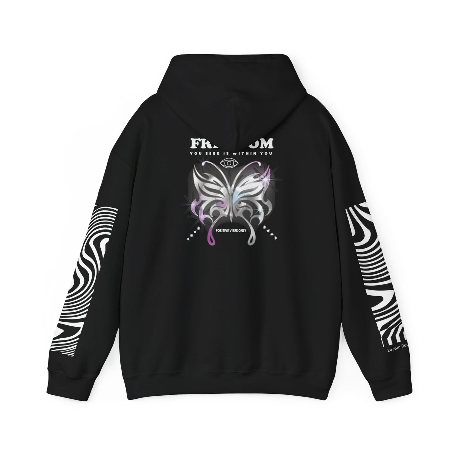 Freedom Butterfly Design Unisex Sweatshirt - Cozy Heavy Blend Hoodie
