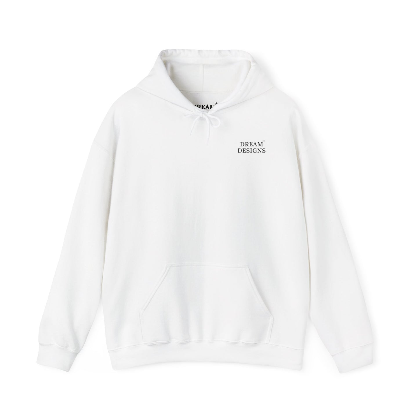 The Dream Designs Hooded Sweatshirt in White