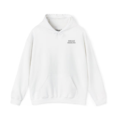 The Dream Designs Hooded Sweatshirt in White